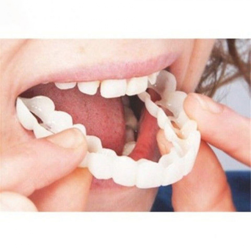 Teeth Whitening For Braces - Ajuste perfecto cubierta de dientes postizos