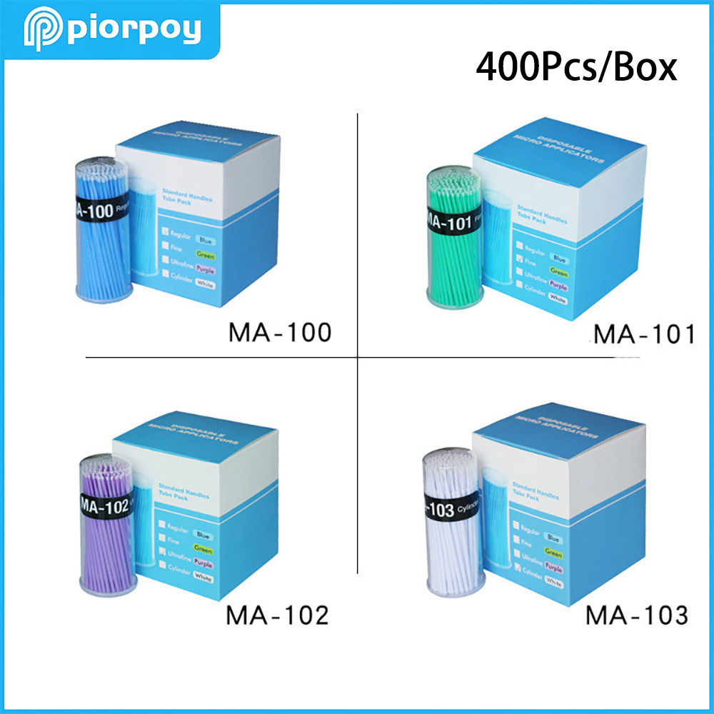 Teeth Whitening Professional - PIORPOY 400 Unidades/Caja Microcepillos Dentales Desechables,