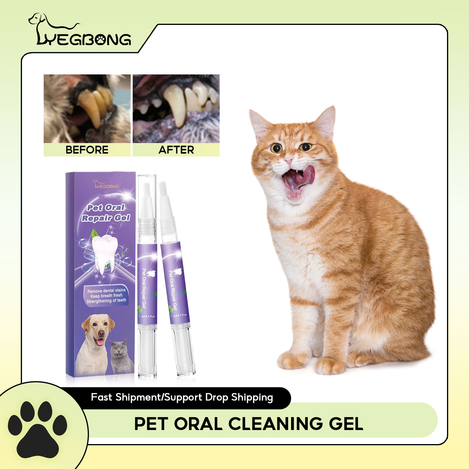 Teeth Whitening Gels - Gel de reparación Oral para mascotas,