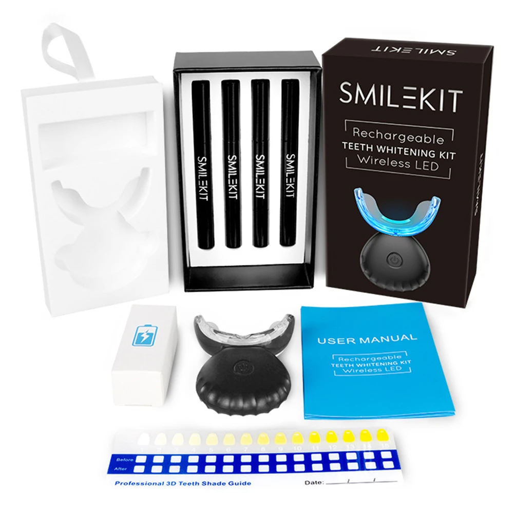 Teeth Whitening With Hydrogen Peroxide - Kit de blanqueamiento Dental Mini 16