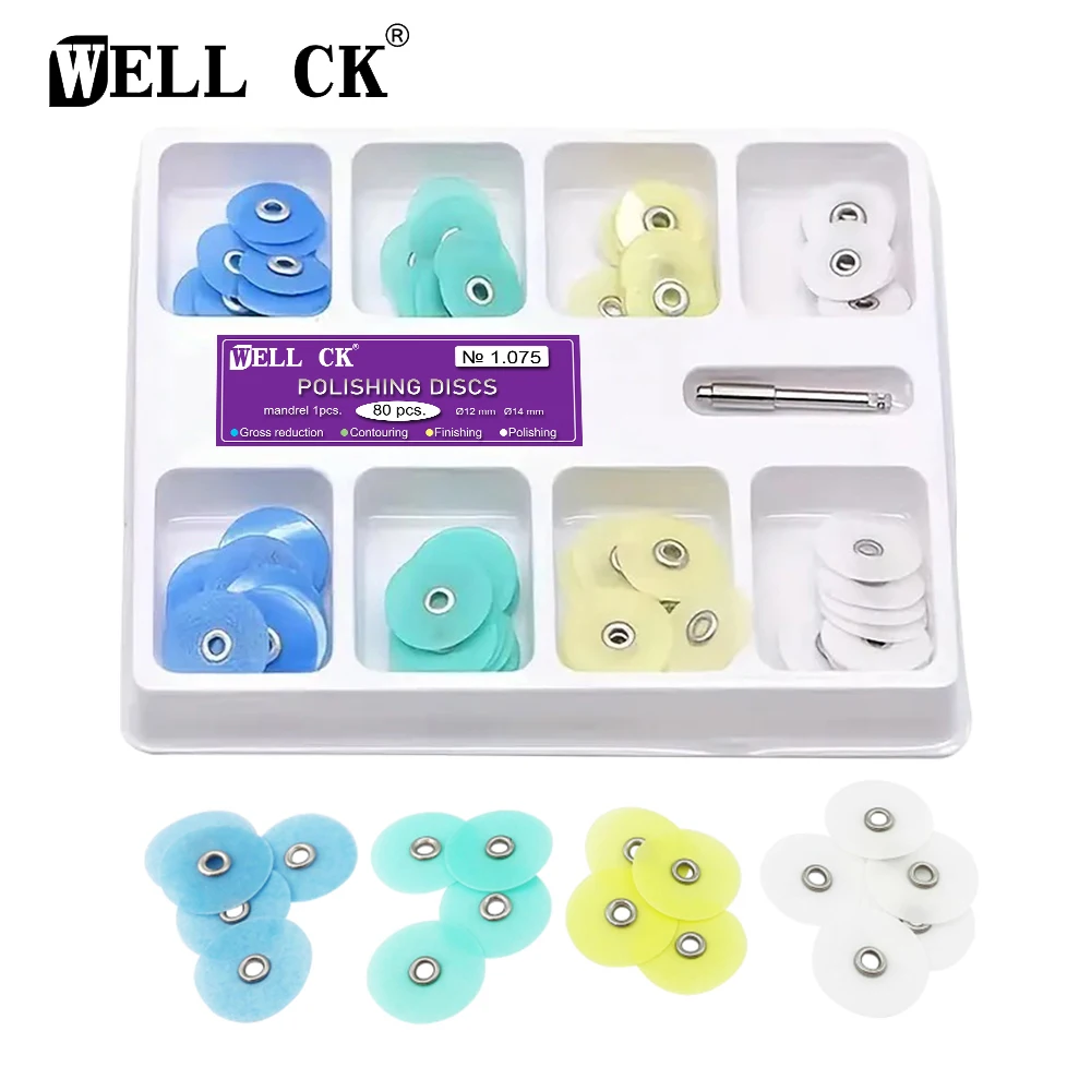 Teeth Whitening Professional - WELLCK-discos de Pulido Dental, mandril de
