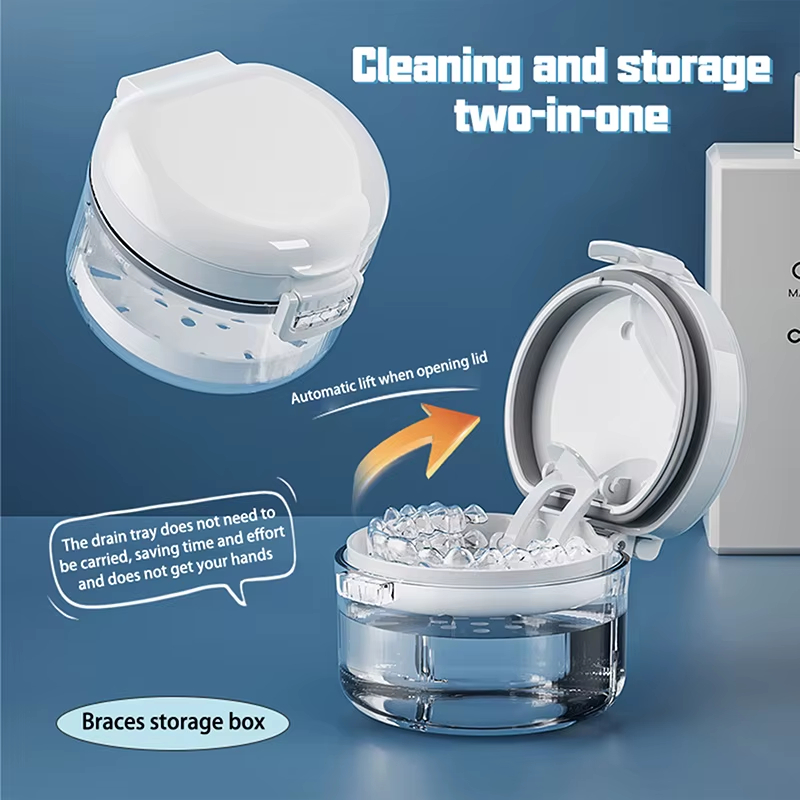 Teeth Whitening For Braces - Caja de retenedor de ortodoncia portátil,
