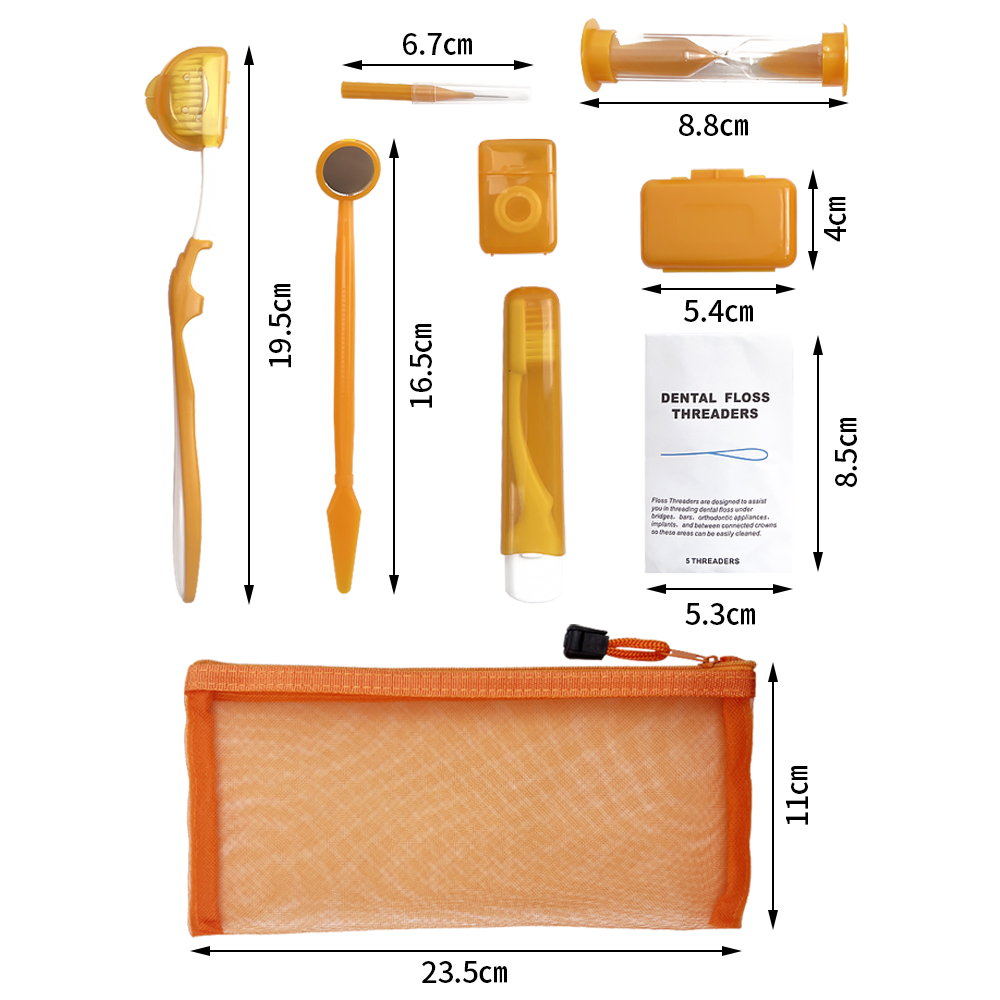 8 unids/set Kit de cepillo de  - Teeth Whitening For Braces reseña y precio