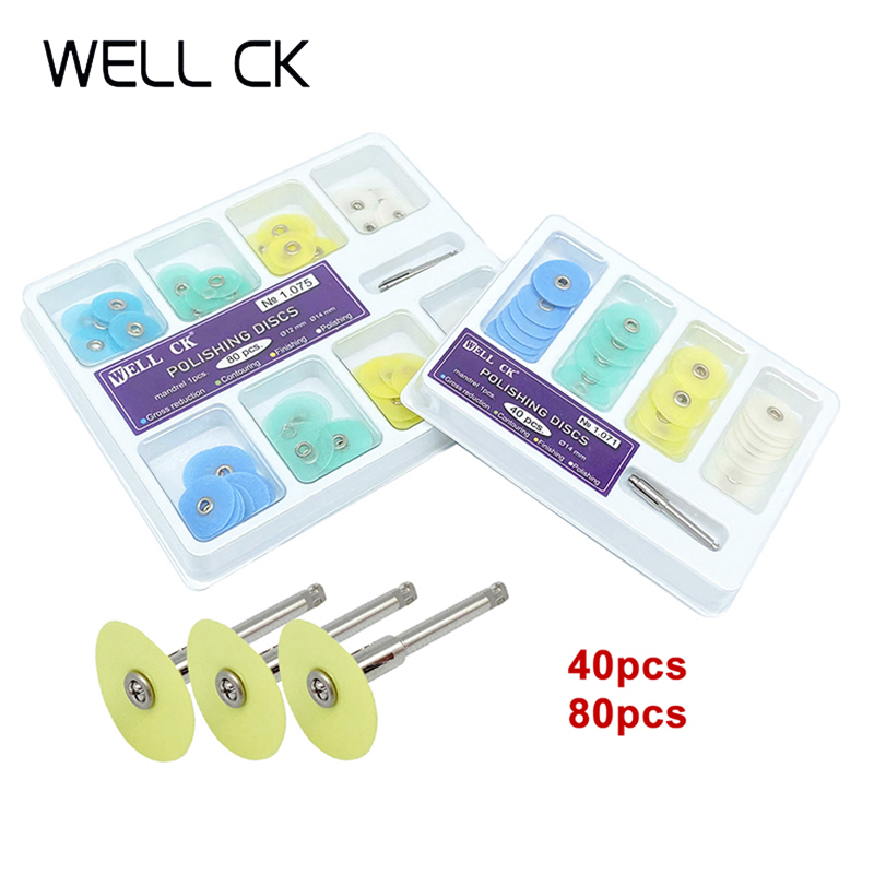 WELL CK 40/80 Uds discos de Pu - Teeth Whitening Professional reseña y precio