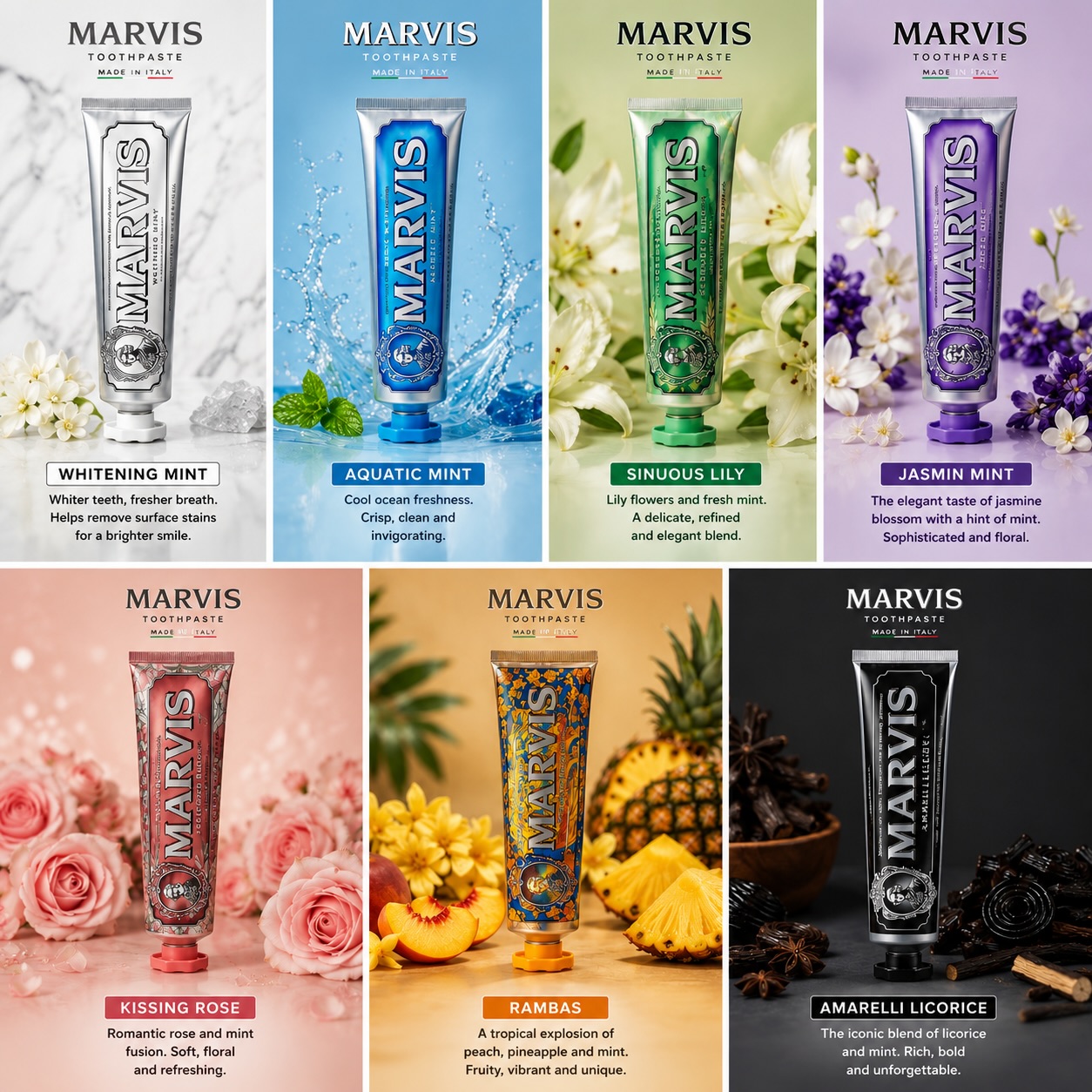 Pasta de Dientes Blanqueadora  - Teeth Whitening Marvis Toothpaste reseña y precio