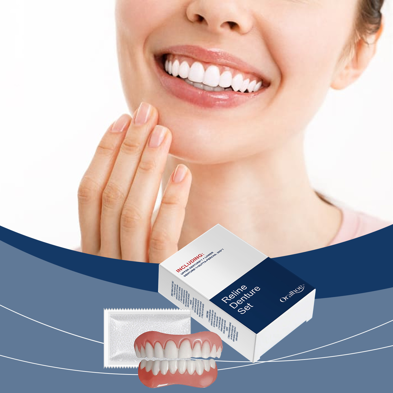 Dientes postizos, dentaduras p - Teeth Whitening For Braces reseña y precio