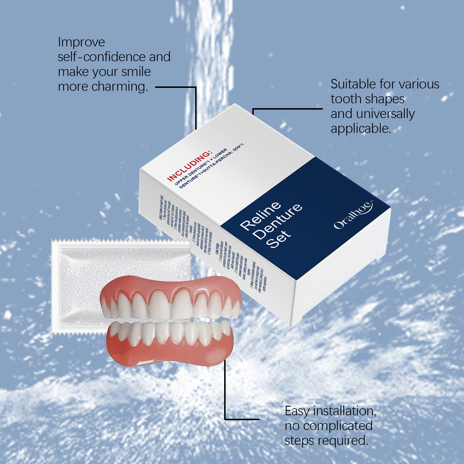 Dientes postizos, dentaduras p - Teeth Whitening For Braces reseña y precio