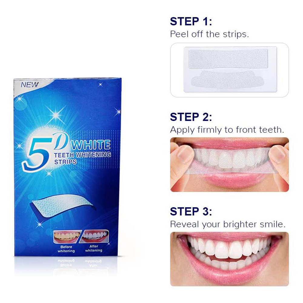 Tiras Blanqueadoras de Dientes - Teeth Whitening With Hydrogen Peroxide reseña y precio